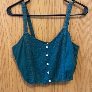 emerald green tank top